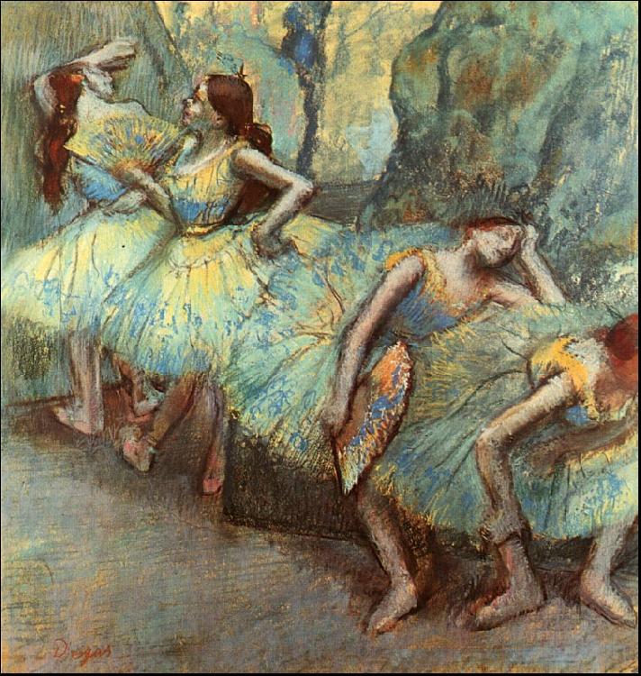 Edgar Degas Ballet Dancers in the Wings Germany oil painting art